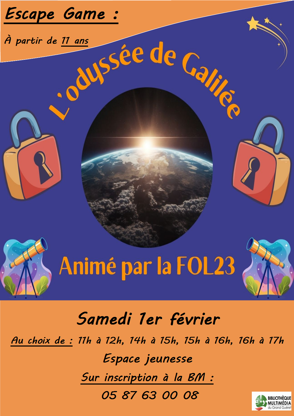 affiche Escage game Galilee