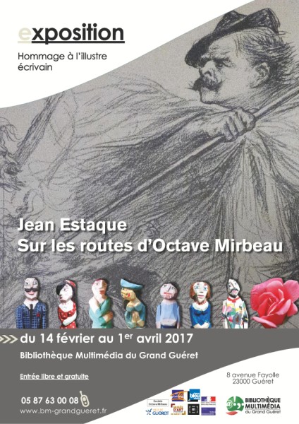 affiche expo J.ESTAQUE MIRBEAU 424 x 600